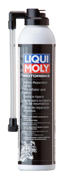 Motorcycle tire repair spray